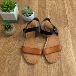 Black and brown Mossimo strappy sandals size 7